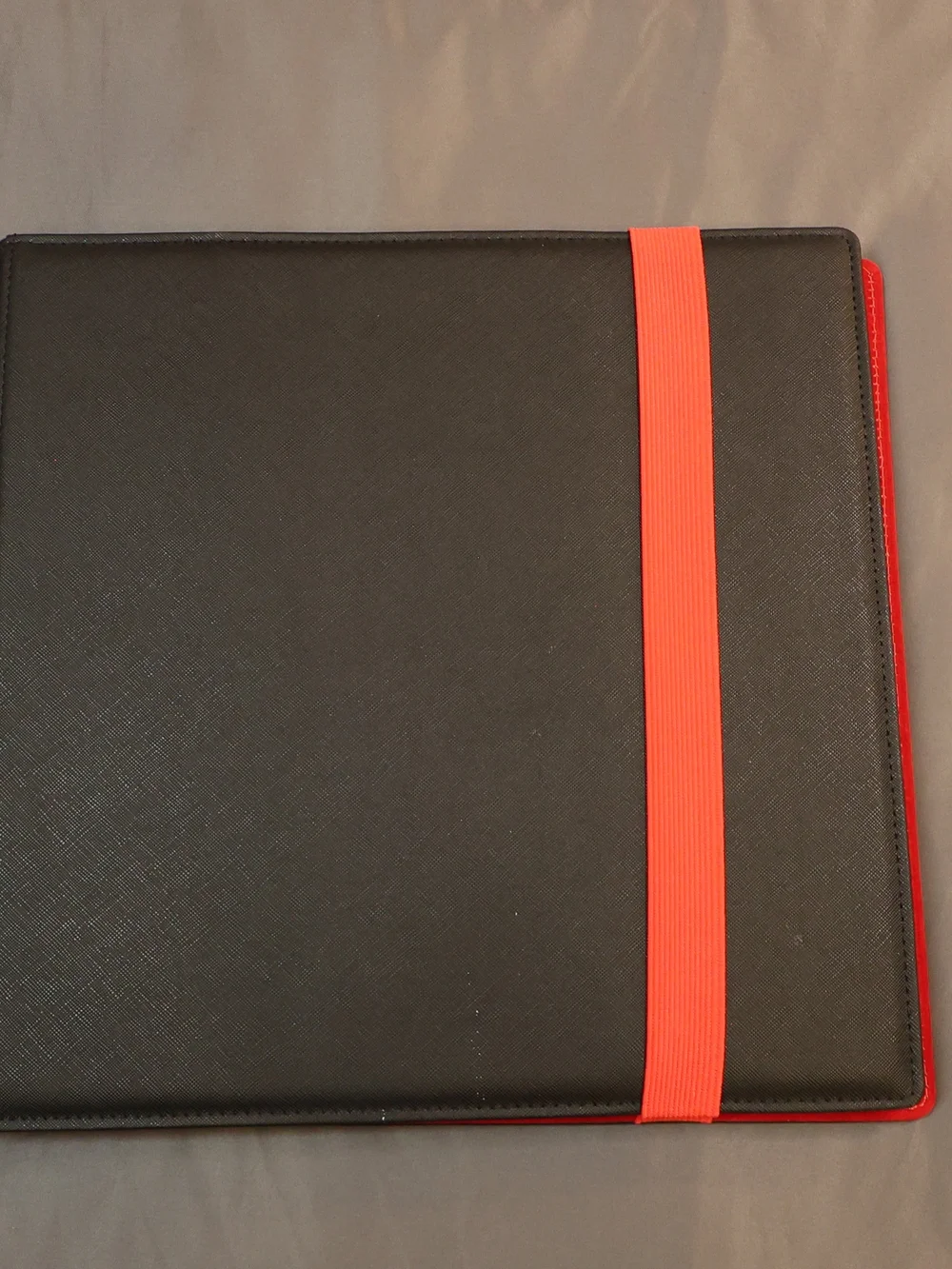 Dex Black Tablet Case with Red Elastic Strap